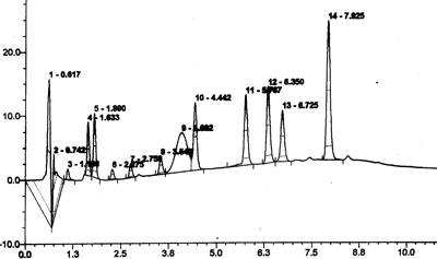 Broad peak in gradient chromatogram