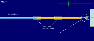 Schematic of nanoLC-ESI-MS (Click to download Power Point animation)